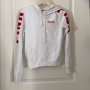 PINK sweatshirt red and white